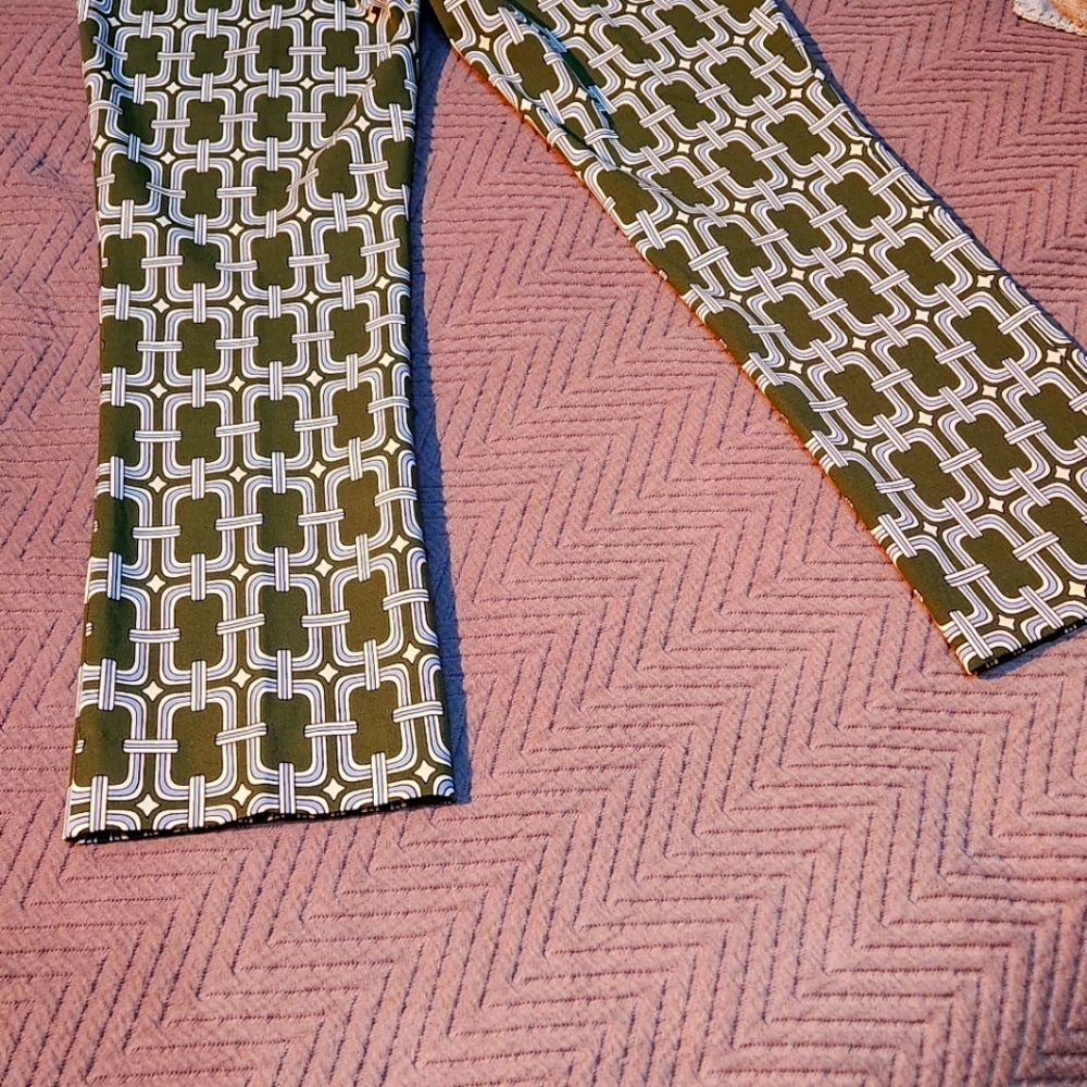 Polished cotton pants